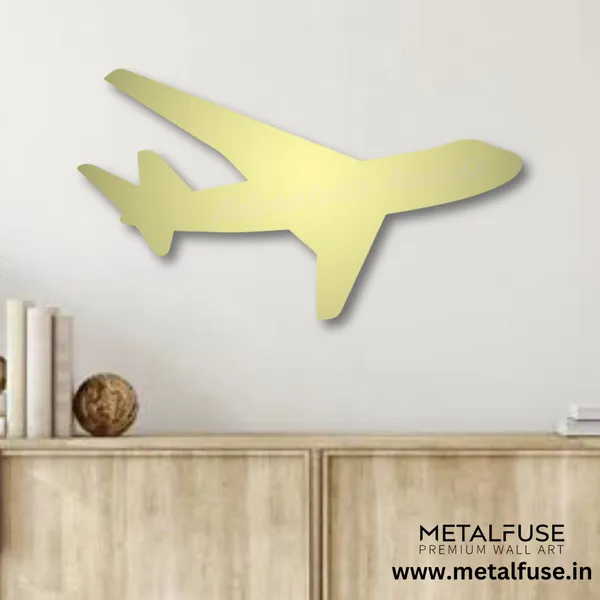 Metal_Wall_Art_for_Home_Decoration__|_Adventure_Awaits_Airplane__|_Gold