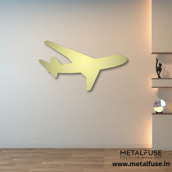 Metal_Wall_Art_for_Home_Decoration__|_Adventure_Awaits_Airplane__|_Gold