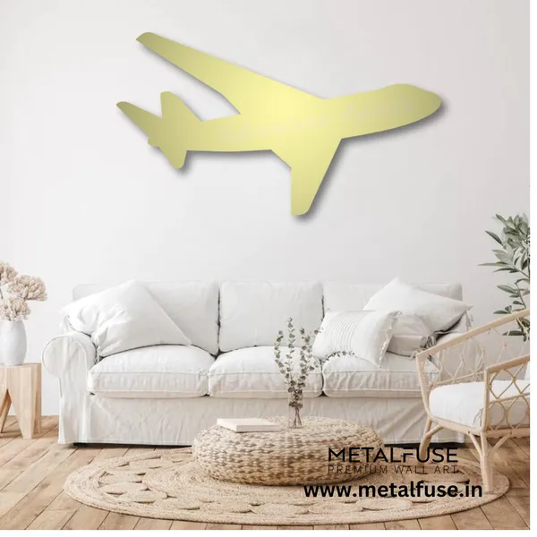Metal_Wall_Art_for_Home_Decoration__|_Adventure_Awaits_Airplane__|_Gold