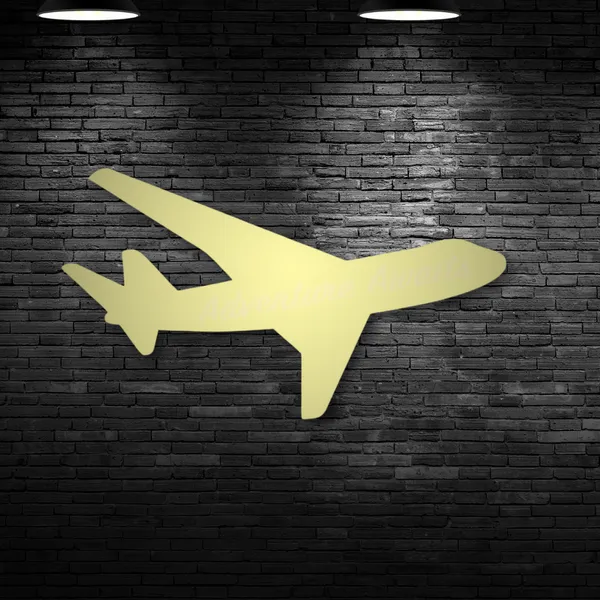Metal_Wall_Art_for_Home_Decoration__|_Adventure_Awaits_Airplane__|_Gold