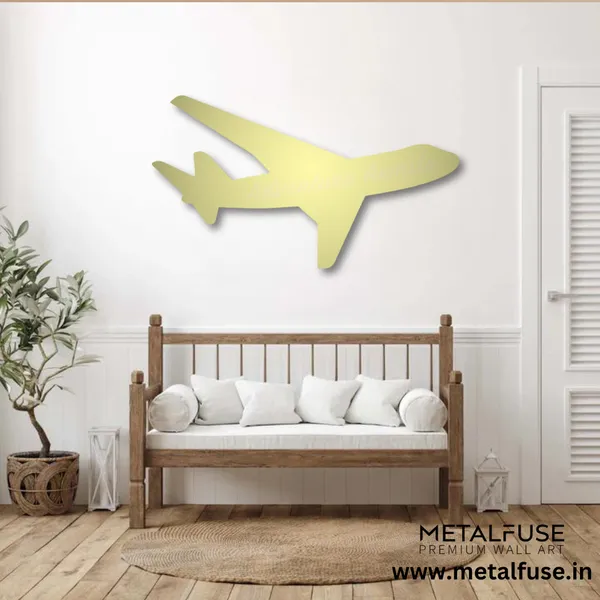 Metal_Wall_Art_for_Home_Decoration__|_Adventure_Awaits_Airplane__|_Gold