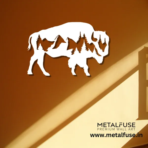 Metal_Wall_Art_for_Home_Decoration__|_Buffalo__|_White