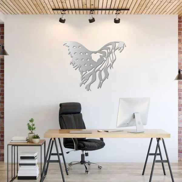 Metal_Wall_Art_for_Home_Decoration__|_American_Flag_Eagle__|_Silver