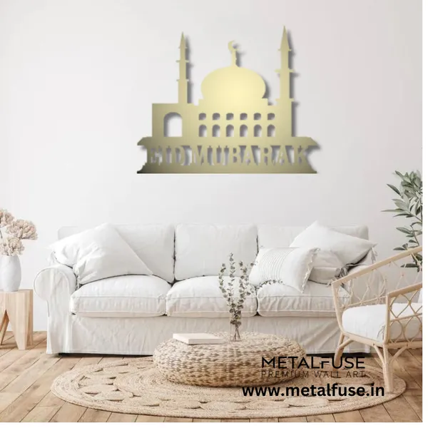 Metal_Wall_Art_for_Home_Decoration__|_Eid-Mubarak_Calligraphy__|_Gold