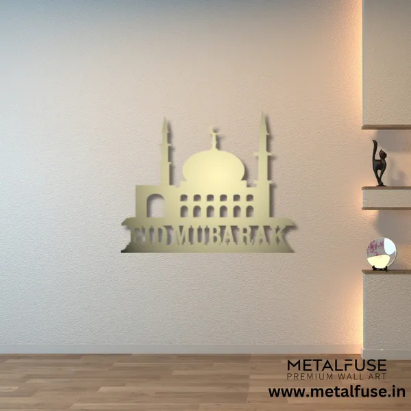 Metal_Wall_Art_for_Home_Decoration__|_Eid-Mubarak_Calligraphy__|_Gold