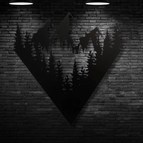 Metal_Wall_Art_for_Home_Decoration__|_Mountain_View__|_Black