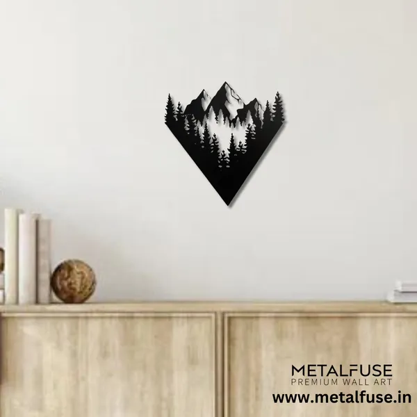 Metal_Wall_Art_for_Home_Decoration__|_Mountain_View__|_Black