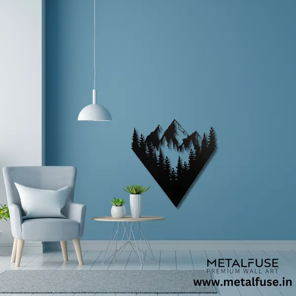Metal_Wall_Art_for_Home_Decoration__|_Mountain_View__|_Black