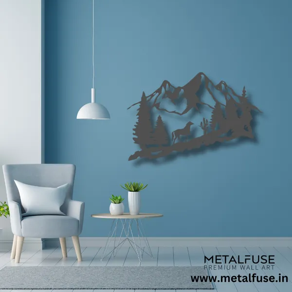 Metal_Wall_Art_for_Home_Decoration__|_Mountain_Horse__|_Black