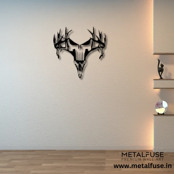 Metal_Wall_Art_for_Home_Decoration__|_Deer_Punisher__|_Black