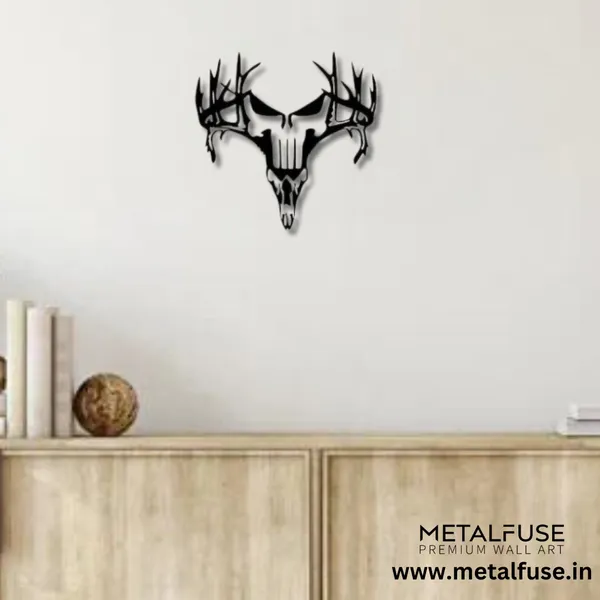 Metal_Wall_Art_for_Home_Decoration__|_Deer_Punisher__|_Black