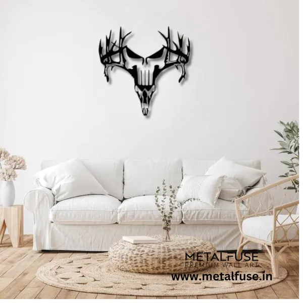 Metal_Wall_Art_for_Home_Decoration__|_Deer_Punisher__|_Black