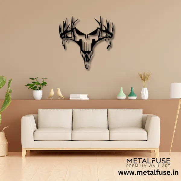 Metal_Wall_Art_for_Home_Decoration__|_Deer_Punisher__|_Black