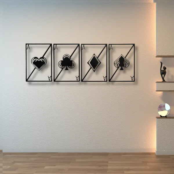 Metal_Wall_Art_for_Home_Decoration__|_Quad_Aces__|_Black