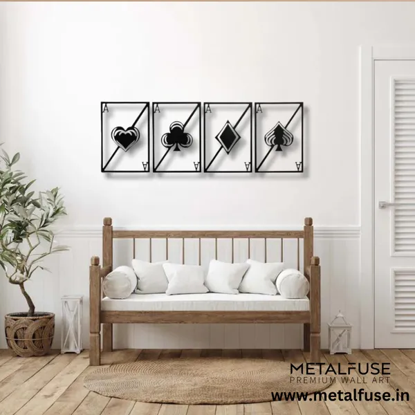 Metal_Wall_Art_for_Home_Decoration__|_Quad_Aces__|_Black