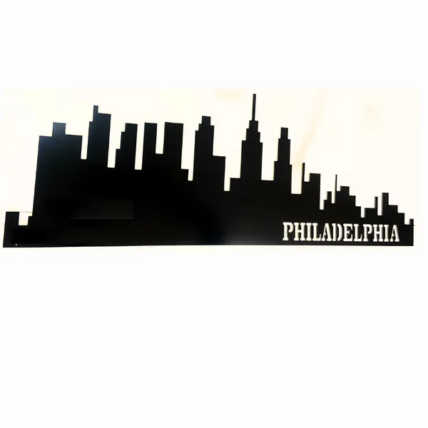 Metal_Wall_Art_for_Home_Decoration__|_Philadelphia_Skyline__|_Black