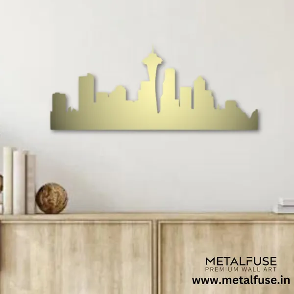 Metal_Wall_Art_for_Home_Decoration__|_Seattle_Skyline__|_Gold
