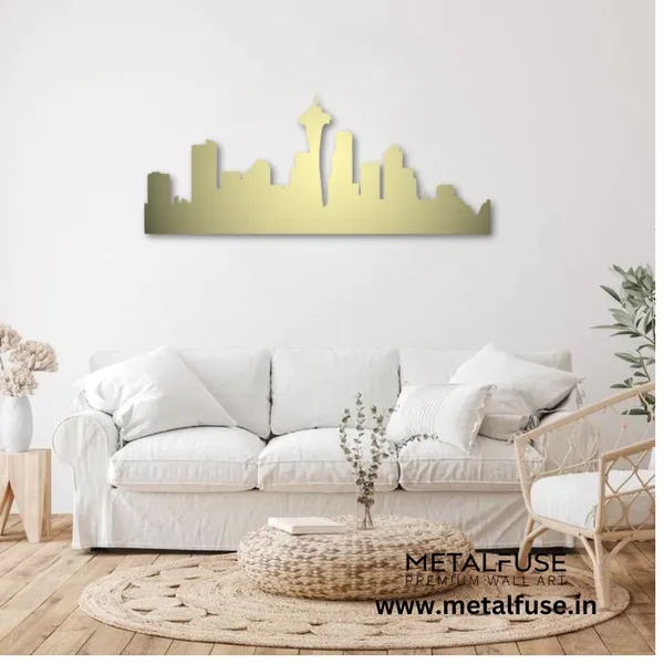 Metal_Wall_Art_for_Home_Decoration__|_Seattle_Skyline__|_Gold