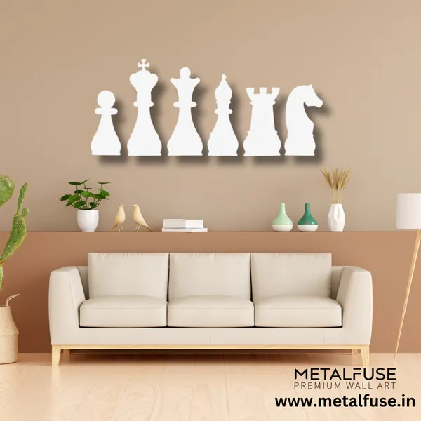 Metal_Wall_Art_for_Home_Decoration__|_Chess__|_White