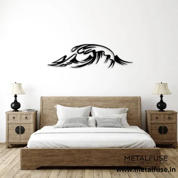 Metal_Wall_Art_for_Home_Decoration__|_Waves__|_Black