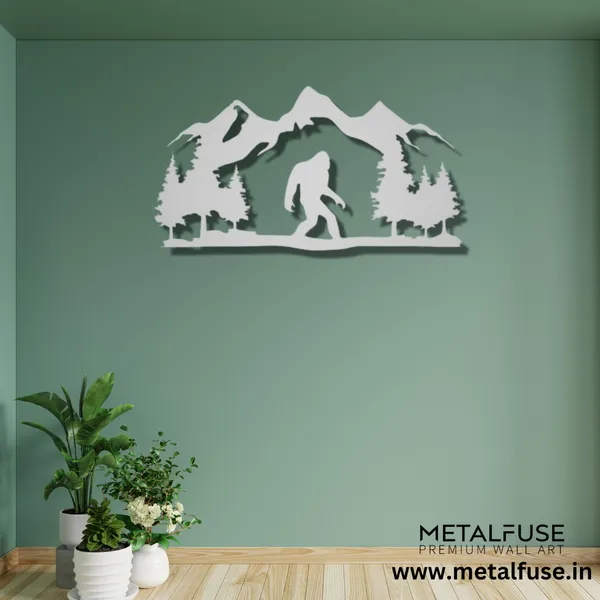 Metal_Wall_Art_for_Home_Decoration__|_Bigfoot__|_Silver