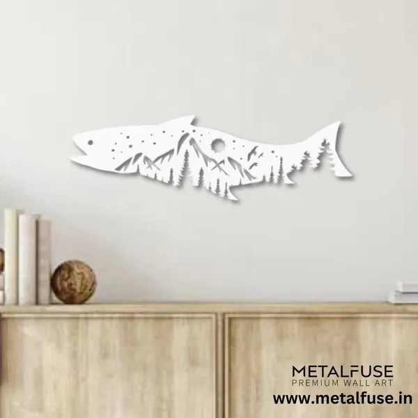 Metal_Wall_Art_for_Home_Decoration__|_Salmon_Fish_Design__|_White