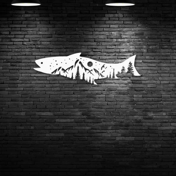 Metal_Wall_Art_for_Home_Decoration__|_Salmon_Fish_Design__|_White