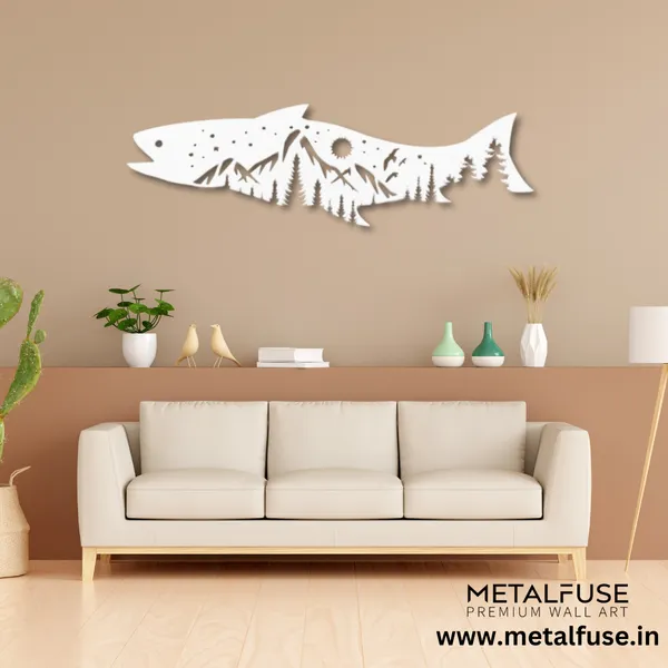 Metal_Wall_Art_for_Home_Decoration__|_Salmon_Fish_Design__|_White