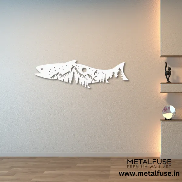 Metal_Wall_Art_for_Home_Decoration__|_Salmon_Fish_Design__|_White