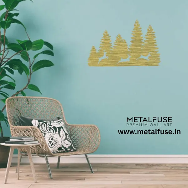 Metal_Wall_Art_for_Home_Decoration__|_Three_Forest_Deers__|_Gold