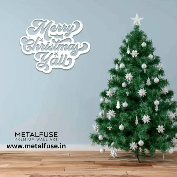 Metal_Wall_Art_for_Home_Decoration__|_MERRY_CHRISTMAS_Y'ALL__|_White