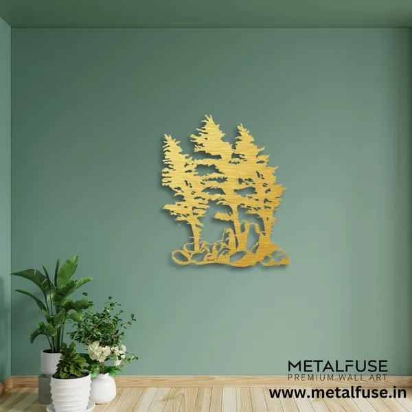 Metal_Wall_Art_for_Home_Decoration__|_Windy_Pines__|_Gold