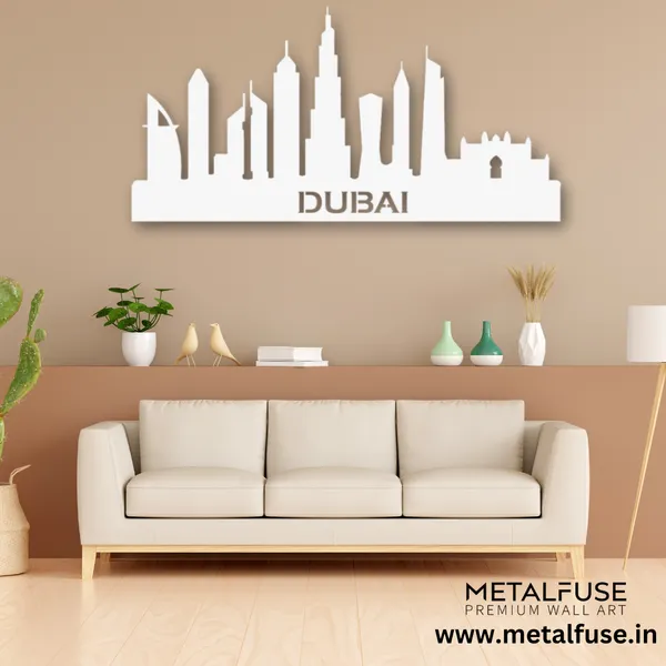 Metal_Wall_Art_for_Home_Decoration__|_Dubai_Skyline__|_White