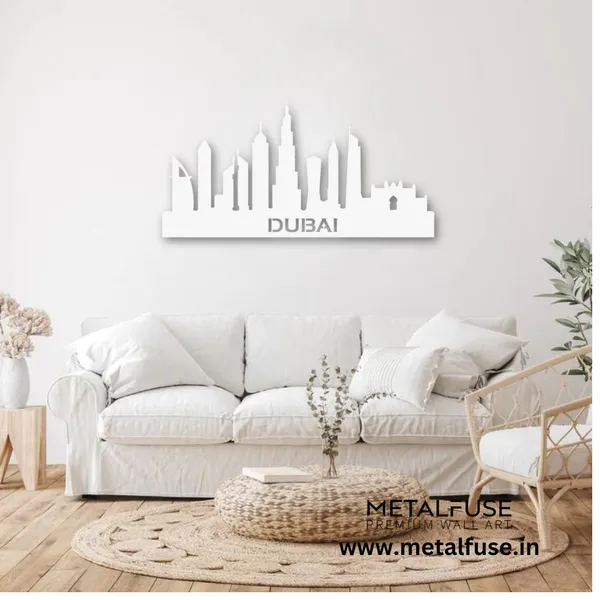 Metal_Wall_Art_for_Home_Decoration__|_Dubai_Skyline__|_White