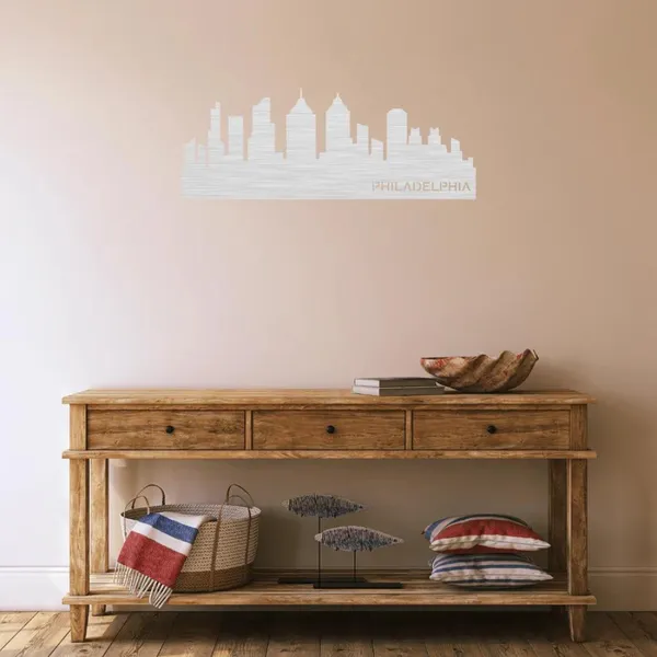 Metal_Wall_Art_for_Home_Decoration__|_Philadelphia_Skyline__|_Silver
