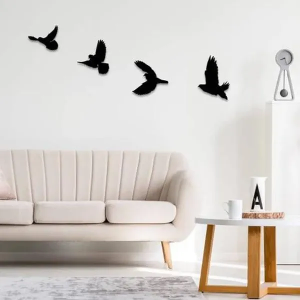 Metal_Wall_Art_for_Home_Decoration__|4_Birds__|_Black