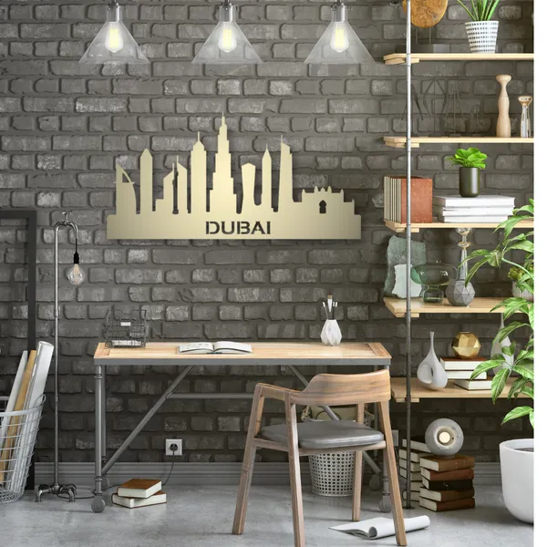 Metal_Wall_Art_for_Home_Decoration__|_Dubai_Skyline__|_Gold