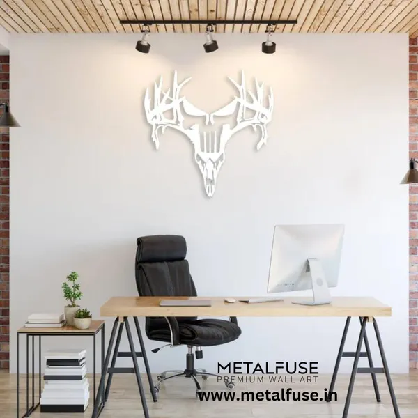 Metal_Wall_Art_for_Home_Decoration__|_Deer_Punisher__|_White