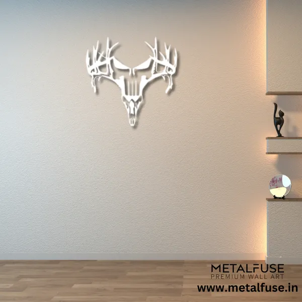 Metal_Wall_Art_for_Home_Decoration__|_Deer_Punisher__|_White