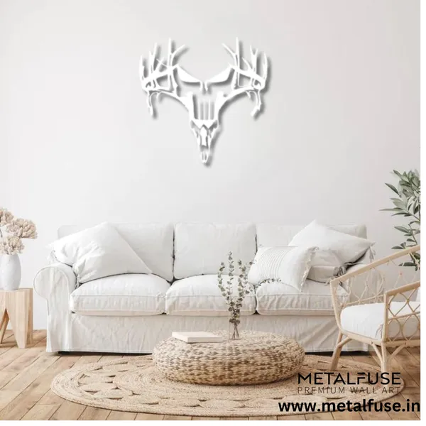 Metal_Wall_Art_for_Home_Decoration__|_Deer_Punisher__|_White