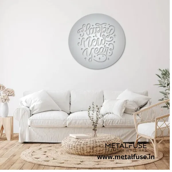 Metal_Wall_Art_for_Home_Decoration__|_Happy_New_Year__|_Silver