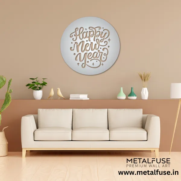 Metal_Wall_Art_for_Home_Decoration__|_Happy_New_Year__|_Silver