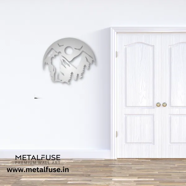 Metal_Wall_Art_for_Home_Decoration__|_Mountain_Hiking__|_Silver