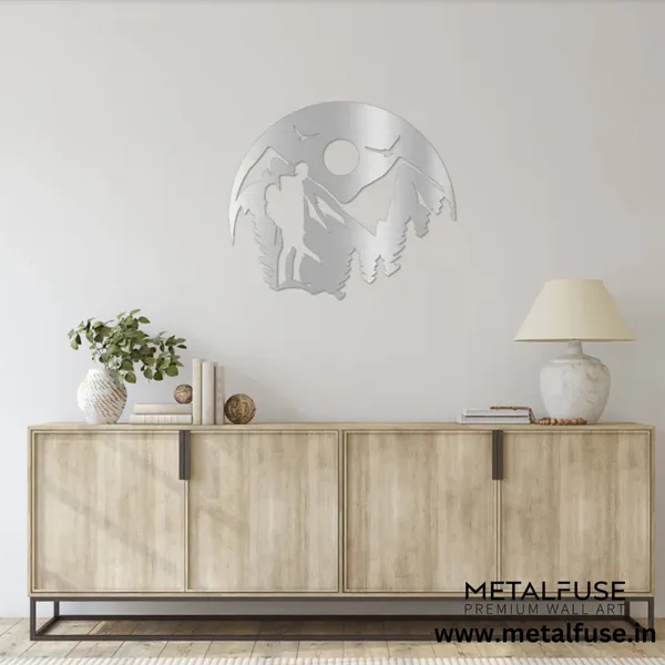 Metal_Wall_Art_for_Home_Decoration__|_Mountain_Hiking__|_Silver