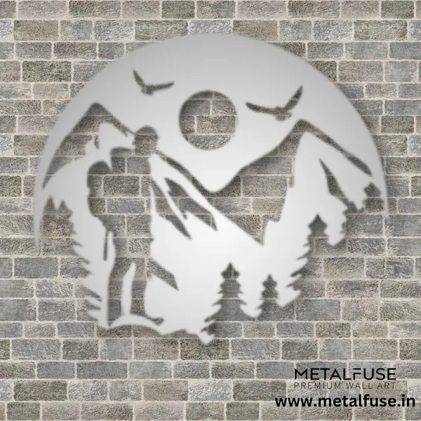 Metal_Wall_Art_for_Home_Decoration__|_Mountain_Hiking__|_Silver