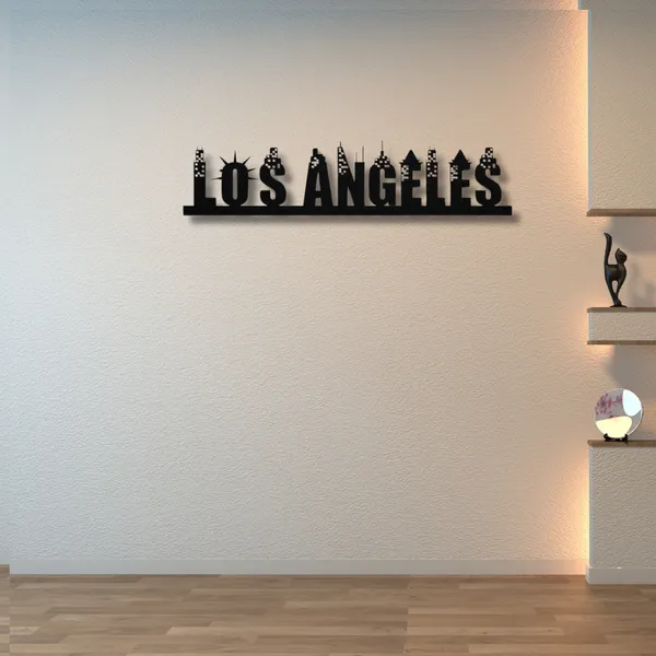 Metal_Wall_Art_for_Home_Decoration__|_Los_Angeles_Skyline_Skyline__|_Black