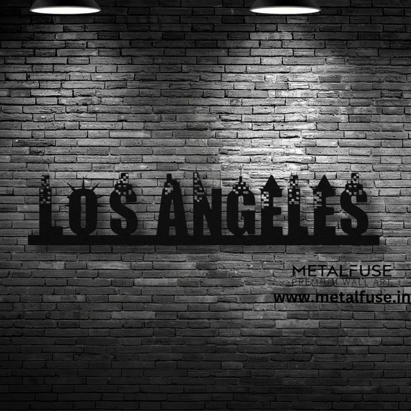 Metal_Wall_Art_for_Home_Decoration__|_Los_Angeles_Skyline_Skyline__|_Black