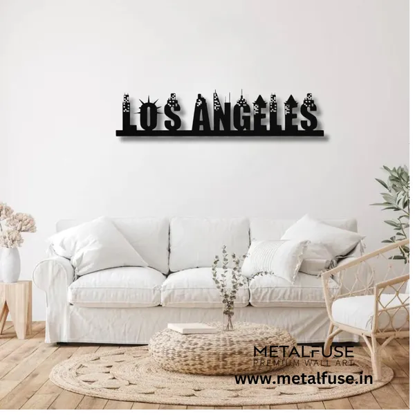 Metal_Wall_Art_for_Home_Decoration__|_Los_Angeles_Skyline_Skyline__|_Black