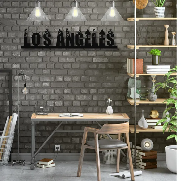 Metal_Wall_Art_for_Home_Decoration__|_Los_Angeles_Skyline_Skyline__|_Black