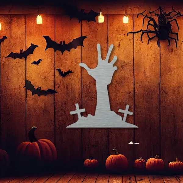 Metal_Wall_Art_for_Home_Decoration__|_Zombie_Hand__|_Silver